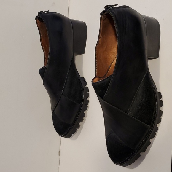 Jeffrey Campbell Encountr Black Calf Hair Leather Loafers Size 7 NWOT'S - Picture 5 of 9